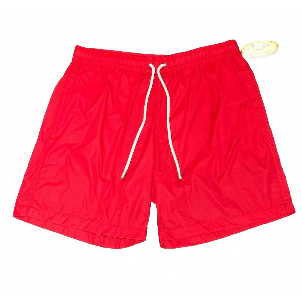 NEW HARTFORD men's solid swim short in red